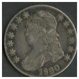 1830 Capped Bust Half Dollar