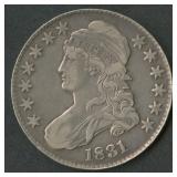 1831 Capped Bust Half Dollar