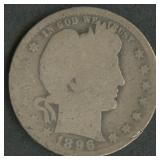 1896-O Liberty Head Barber Quarter
