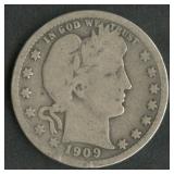 1909-O Liberty Head Barber Quarter