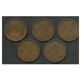 5- 1911-S Lincoln Head Cents