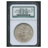 1880-O Morgan Silver Dollar NGC BU Binion