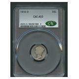 1916-D Mercury Head Dime CAC AG3