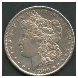 1890-CC Morgan Silver Dollar