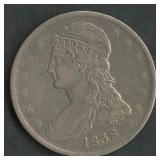 1838 Capped Bust Half Dollar