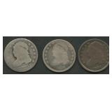 3- Mixed Capped Bust Dimes