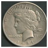 1921 Peace Silver Dollar