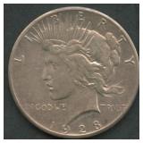 1928 Peace Silver Dollar