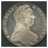1780 Austria Maria Theresia 1 Thaler .833 Silver