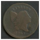 1795 Liberty Cap Half Cent Lettered Edge