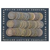 Roll of Mixed 1800's Indian Head Cents