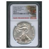 2020-S ASE Silver Eagle NGC MS 70