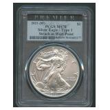 2021-W Type 1 Silver Eagle PCGS MS 70