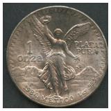 1984 Mexico Libertad .999 Silver 1 ozt