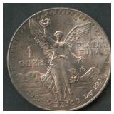 1984 Mexico Libertad .999 Silver 1 ozt