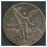 1984 Mexico Libertad .999 Silver 1 ozt