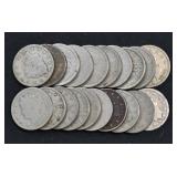 20- Mixed 1800's Liberty Head V Nickels