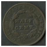 1828 Classic Head Half Cent