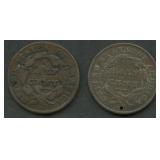 1832 and 1835 Classic Head Half Cents