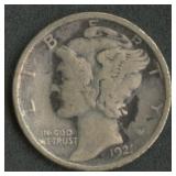 1921 Mercury Head Dime