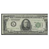 1934A $500 Federal Reserve Note FR-2202L