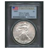 2009 ASE Silver Eagle PCGS MS 70