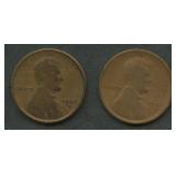 2- 1909-S Lincoln Head Cents