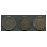 3- 1818 Coronet Head Large Cents