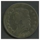 1814 Plain 4 Classic Head Large Cent