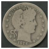1914-S Liberty Head Barber Quarter