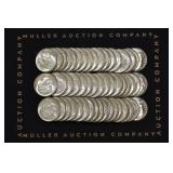 Roll of 1947 Roosevelt Silver Dimes AU/BU