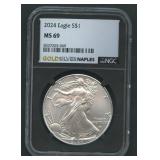 2024 ASE Silver Eagle NGC MS 69