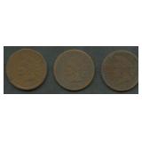 3- 1879 Indian Head Cents