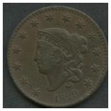 1829 Coronet Head Large Cent