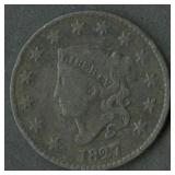 1827 Coronet Head Large Cent