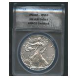 2018 ASE Silver Eagle ANACS MS 69