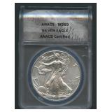 2017-S ASE Silver Eagle ANACS MS 69