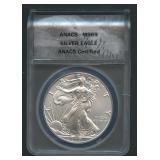 2017-P ASE Silver Eagle ANACS MS 69