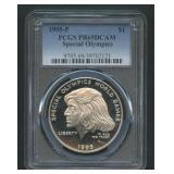 1995-P Speical Olympics $1 PCGS PR69 DCAM