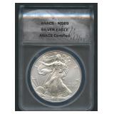 2014-S ASE Silver Eagle ANACS MS 69