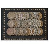 Roll of Mixed 1800's Indian Head Cents