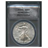 2016 ASE Silver Eagle ANACS MS 69