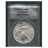 2014 ASE Silver Eagle ANACS MS 69