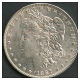 1887 Morgan Silver Dollar
