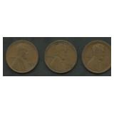 3- 1910-S Lincoln Head Cents