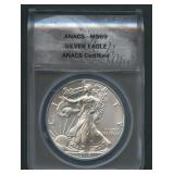 2017 ASE Silver Eagle ANACS MS 69