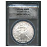 2010 ASE Silver Eagle ANACS MS 69