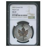 2025 Canada $5 Silver Maple Leaf NGC MS 69