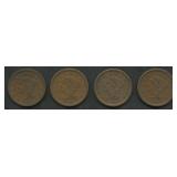 4- 1856 Braided Hair Large Cents