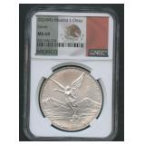 2024 Mo Mexico 1 Onza Silver NGC MS 69